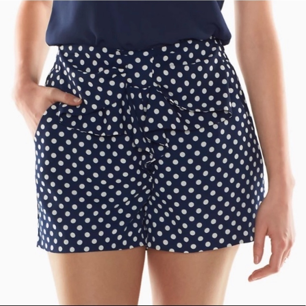 Disney Lauren Conrad Navy Polka Dot Shorts